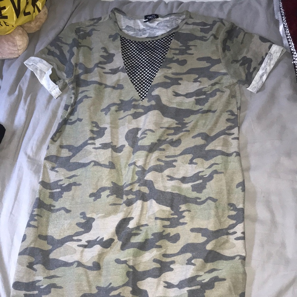 Army short sleeve long tee